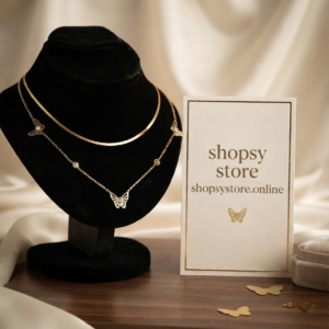 Double-Layer Butterfly Necklace